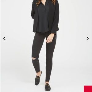 Spanx vintage black skinny jeans; size small; worn twice